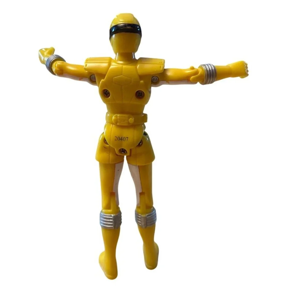 Power Rangers Yellow Ranger Action Figure 1993 Bandai - Picture 2 of 9